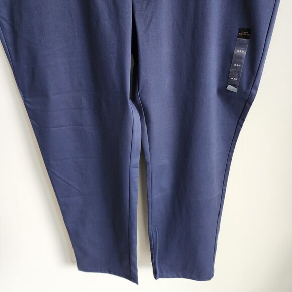 46x32 Blue Chinos Jos A Bank Cotton Reserve Pants New Flat Front Nwt Navy Khakis - Picture 12 of 17
